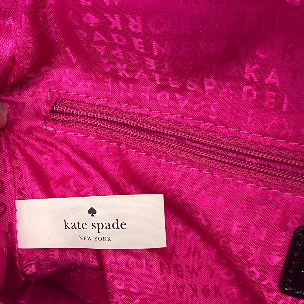 Kate Spade Black and Cream Striped Satchel - Picture 6 of 12